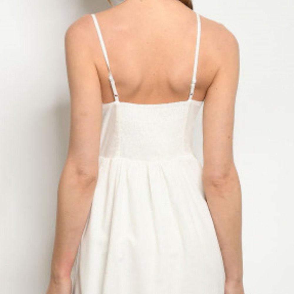 IVORY MIDI DRESS - Picture 3 of 7